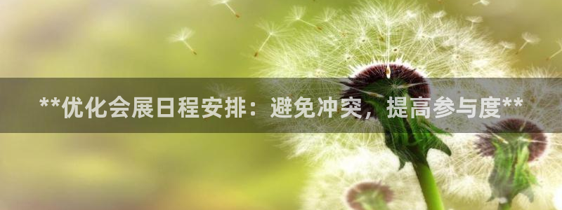果博注册平台：**优化会展日程安排：避免冲突，提高参与度**