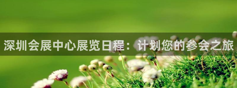 果博注册平台：深圳会展中心展览日程：计划您的参会之旅